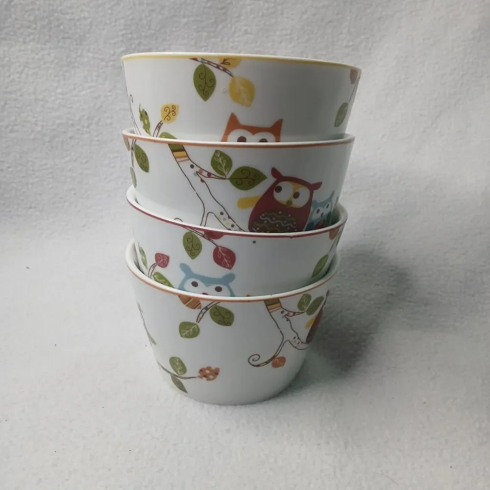 4 Enchanted Woods Appetizer Bowls 222 Fifth PTS 4 3/8